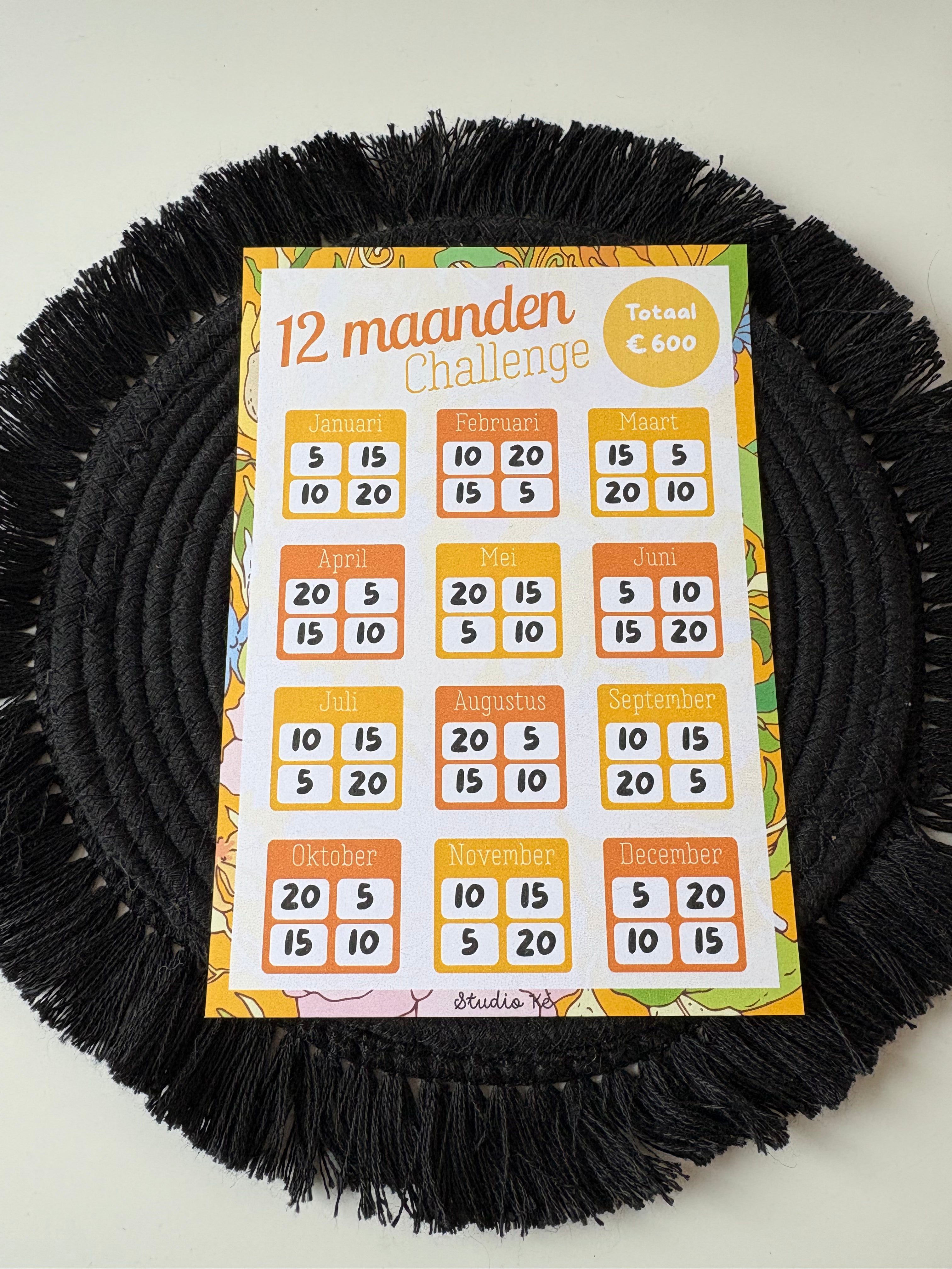 12 Maanden challenge A5